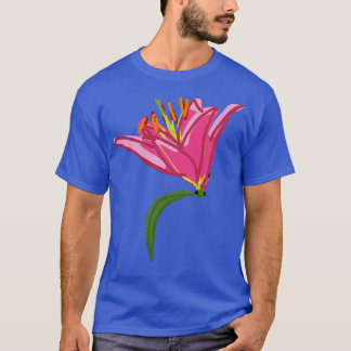 T-shirt Stargazer Lily Fleur peinture numérique