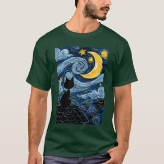 T-shirt Starry Cat vintage