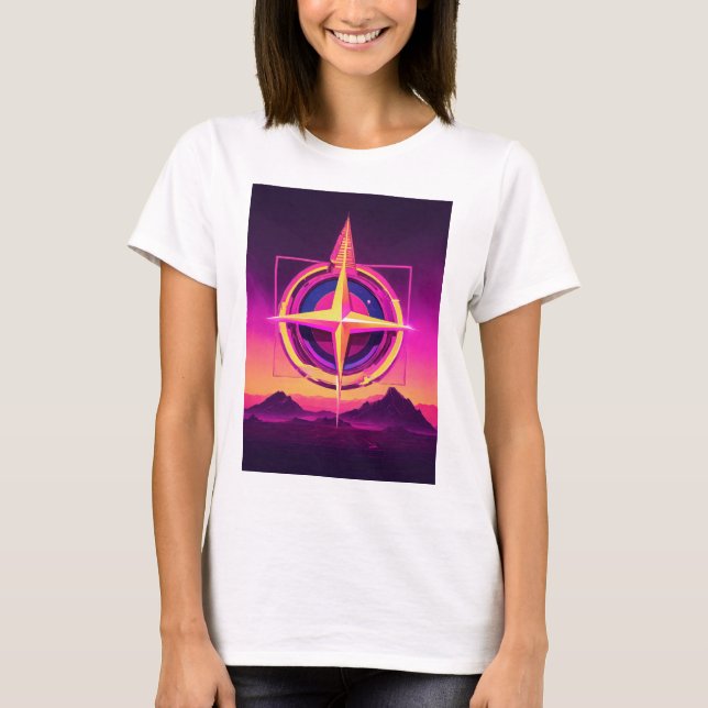 T-shirt Starry Elegance" ou "Galactic Chic" (Devant)