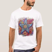 Starry Floral Radiance