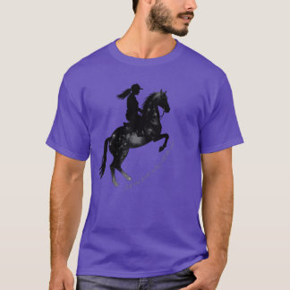 T-shirt Starry Night Horse Rider cadeau design