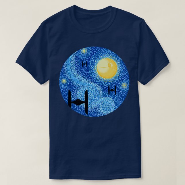 T-shirt Starry Night SciFi (Design devant)