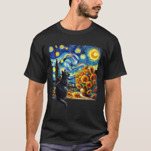 T-shirt Starry Night Vincent Van Gogh Sunflowers Amoureux