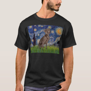 T-shirt Starry Night - Weimaraner (Z)