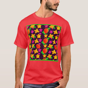T-shirt Stars colorés dynamiques Art Motif