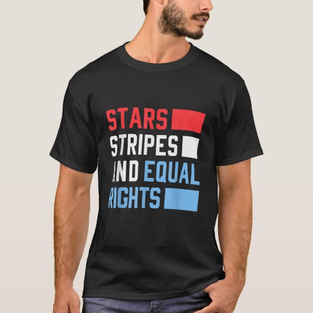 T-shirt Stars Stripes et l'égalité des droits des femmes 4 (Devant)
