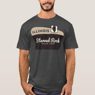 T-shirt Starved Rock State Park Illinois Affiche de bienve