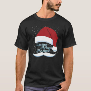 T-shirt Stashing Through the Snow