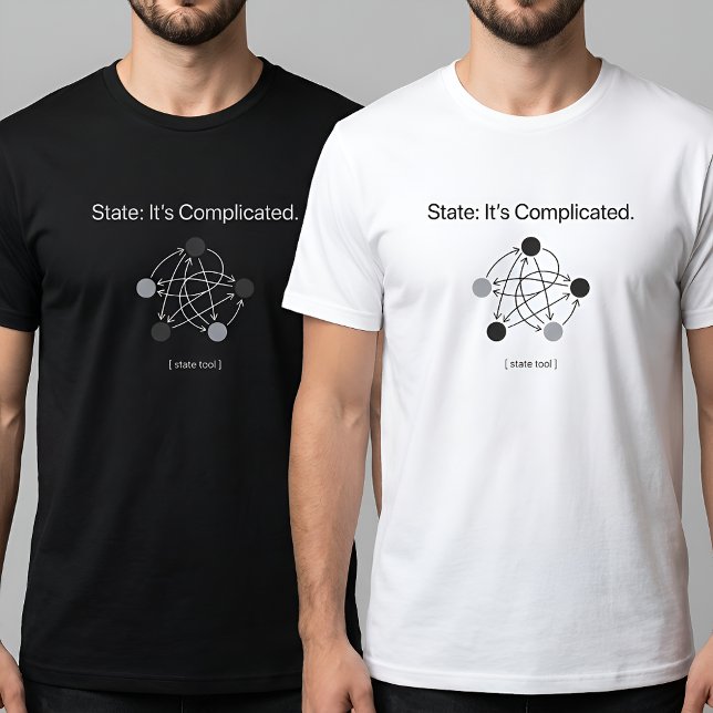 T-shirt State Its Complicated Programmer Humor (Créateur téléchargé)