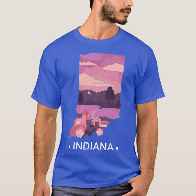 T-shirt State of Indiana 2 (Devant)