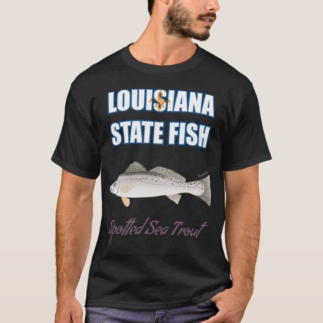 T-shirt State Saltwater Fish Spotted Sea Trout (Devant)