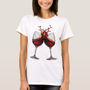 T-shirt Statement Argent TOAST À UNE BONNE SANTÉ Imprimé