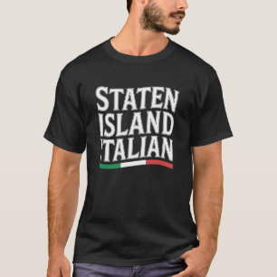 T-shirt Staten Island Italien New York Italie Drapeau Immi