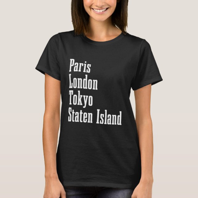 T-shirt Staten Island New York Retro NY Pride (Devant)