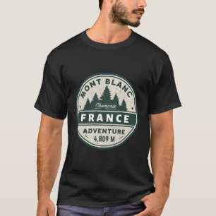 T-shirt Station De Chamonix Mont Blanc Sur La France Et L'
