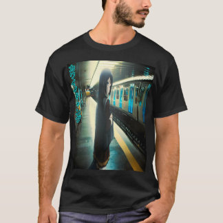 T-shirt Station De Métro Anime Girl