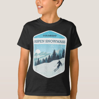 T-shirt station de ski aspen snowmass colorado snowboard