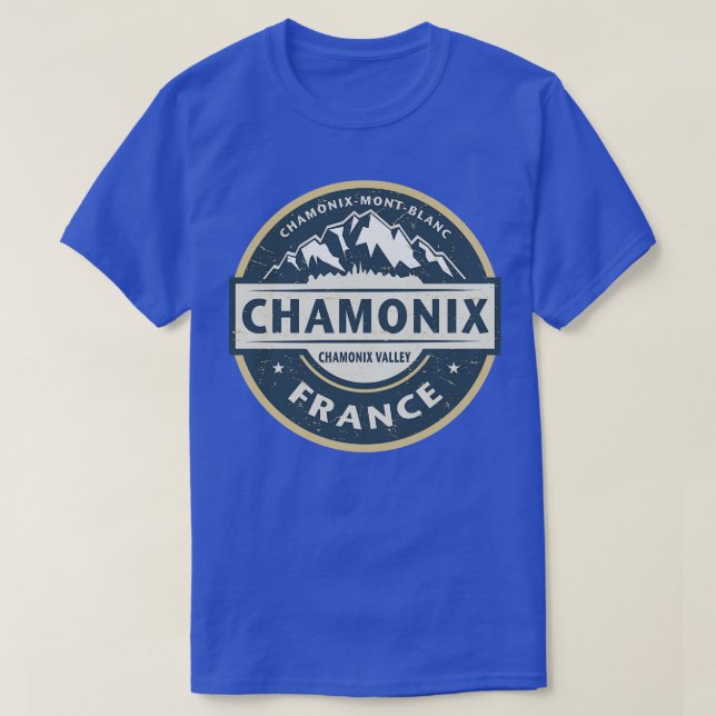 T-shirt Station de ski ChamonixMontBlanc (Design devant)