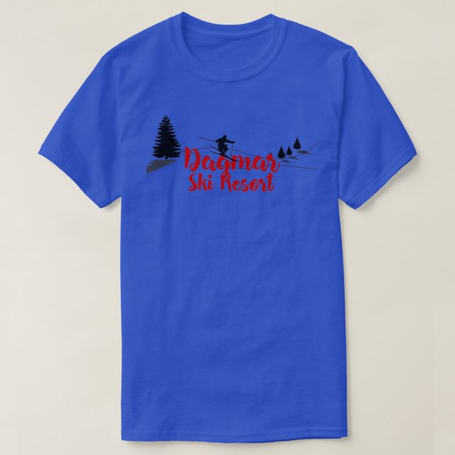 T-shirt Station De Ski De Dagmar Long (Design devant)