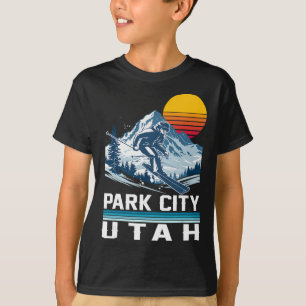 T-shirt Station de ski de Park City Utah Sports d'hiver Mo