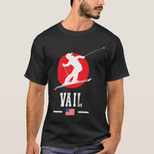 T-shirt Station de ski de Vail Usa Montagnes Rocheuses Ski