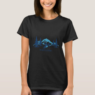 T-shirt Station de ski de Whitefish Montana Skieur