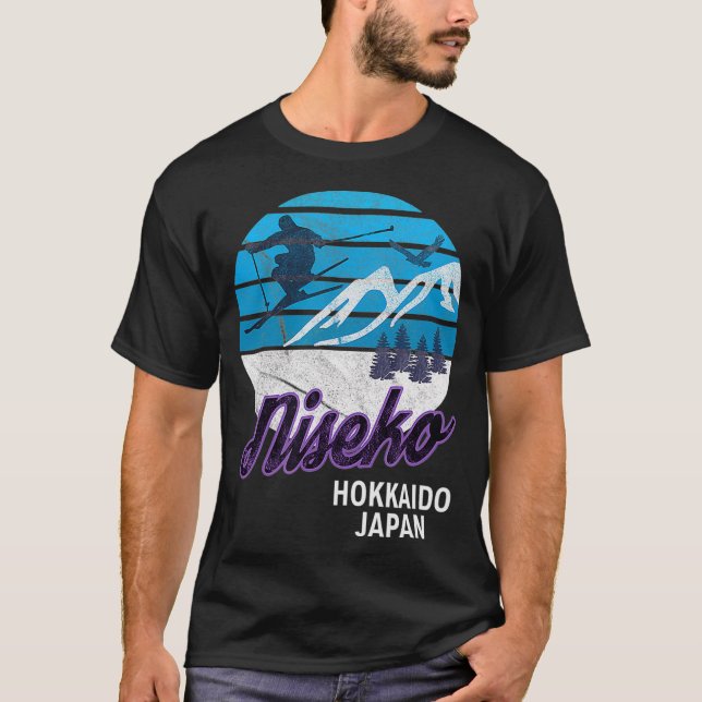 T-shirt Station de ski Niseko Hokkaido Island Japon (Devant)