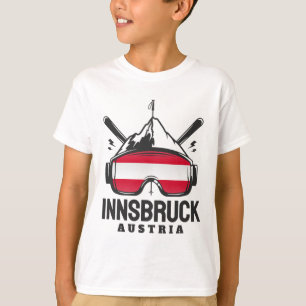 T-shirt Station de ski rétro d'Innsbruck Autriche