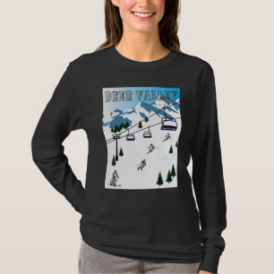 T-shirt Station de ski Sports d'hiver Deer Valley Montagne