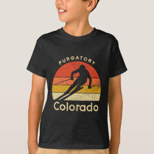 T-shirt Station de ski vintage Purgatory Colorado Mountain