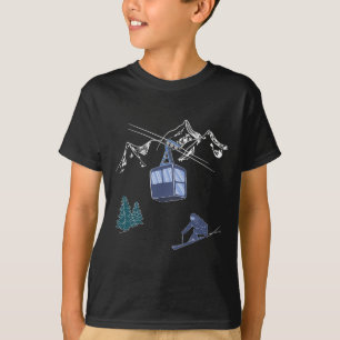 T-shirt Station de ski vintage Scène de neige Sports d'hiv
