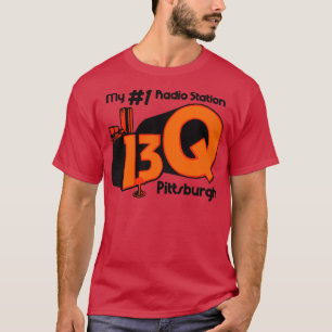 T-shirt Station radio 13Q Pittsburgh Retro Defunct