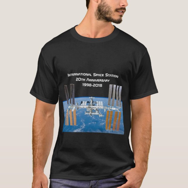 T-shirt Station spatiale internationale ISS 20e anniversai (Devant)