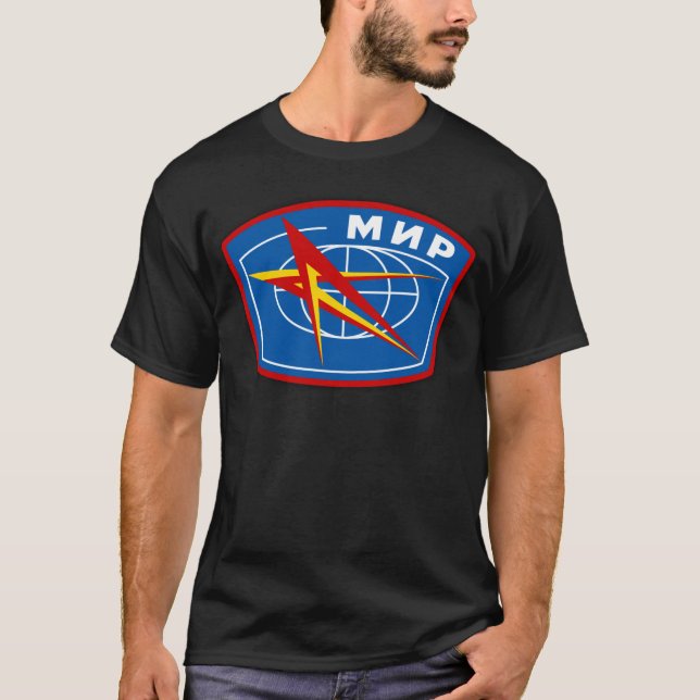 T-shirt Station spatiale MIR (Devant)