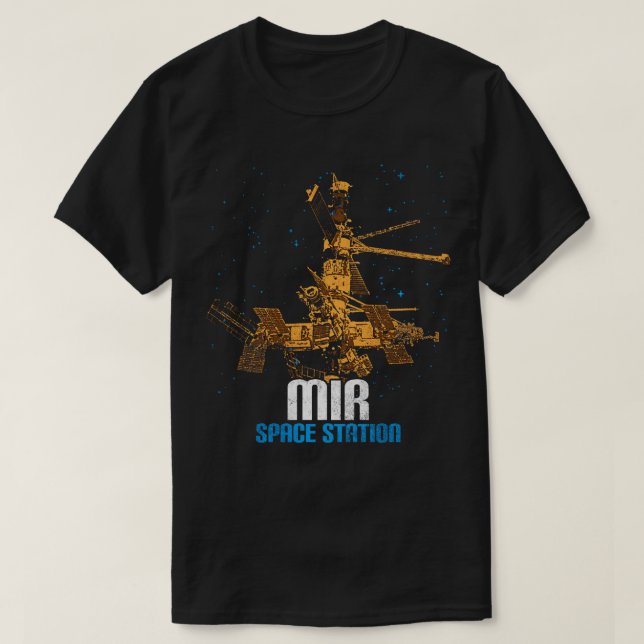 T-shirt Station spatiale soviétique Mir 3 (Design devant)