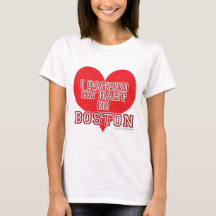 T-shirt Stationné Coeur à Boston drôle Slogan