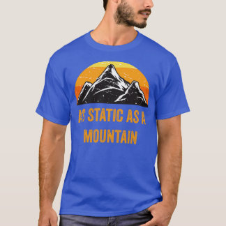 T-shirt statique de montagne vintage