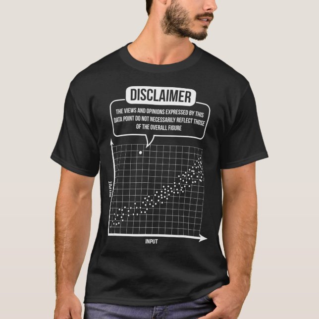 T-shirt Statistiques Analytique Stochastic Scatter Plots S (Devant)