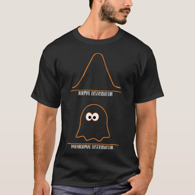 T-shirt Statistiques des maths amusantes STEM Ghost Hallow (Devant)