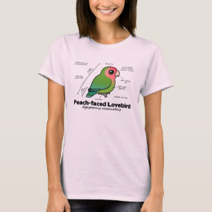 T-shirt statistiques Pêche-faites face de perruche