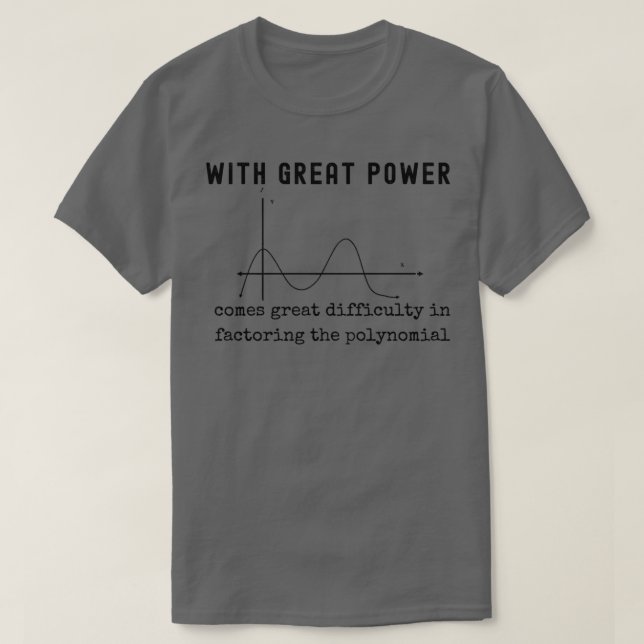 T-shirt Statistiques plaisanter pour maths nerd Factoring  (Design devant)