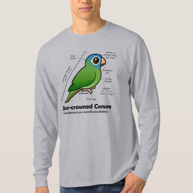 T-shirt Statistiques sur les pâturages à couronne bleue (Devant)