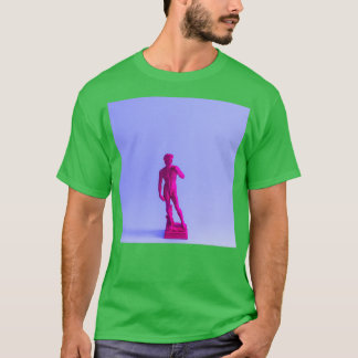 T-shirt Statue antique violette
