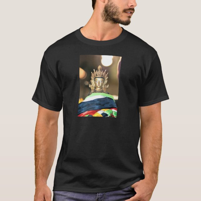 T-shirt Statue bouddhiste de Chenrezig (Devant)