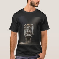 Statue d'Ange Tombé dans l'Ombre\T-Shirt Cathédral