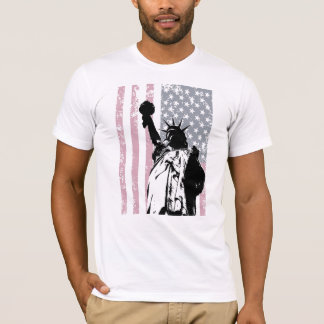T-shirt Statue d'arrière - plan de liberté