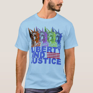 T-shirt Statue d'art de bruit des produits de liberté