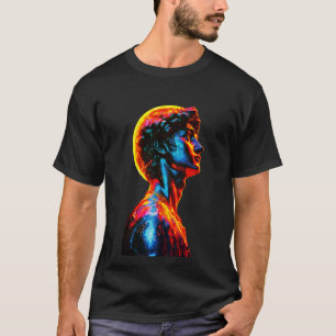T-shirt Statue de David néon