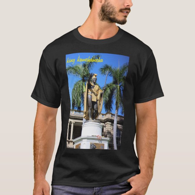 T-shirt statue de kamehameha de roi (Devant)