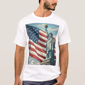 T-shirt Statue de la Fierté de la Liberté unisex Tee
